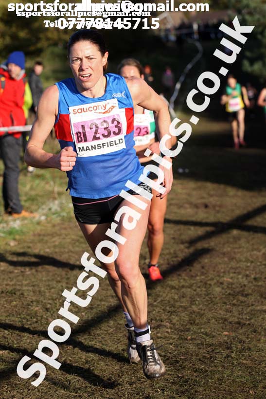 Senior womens National Cross Country Relay, Berry Hill Park, Mansfield. Photo:  David T. Hewitson/Sports for All Pics